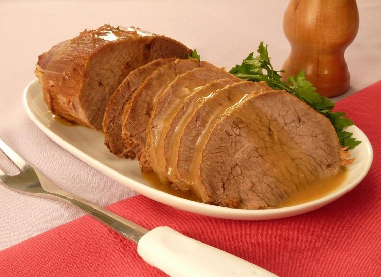 carne assada molho de laranja